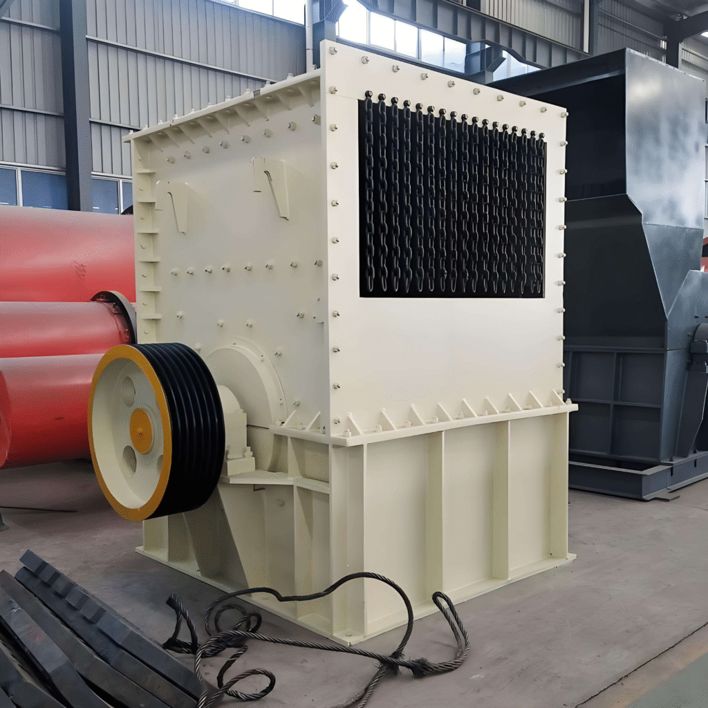 Box-type crusher used for high-efficiency crushing of materials like coal, limestone, and shale, ideal for mining and aggregate processing industries