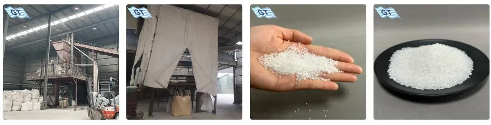 Ramming mass production line with crusher, ball mill, and grinding machine in operation.