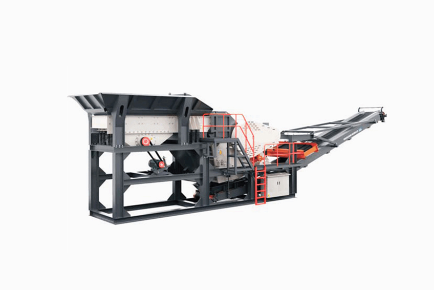 Semi mobile crusher, Skid stone crusher module