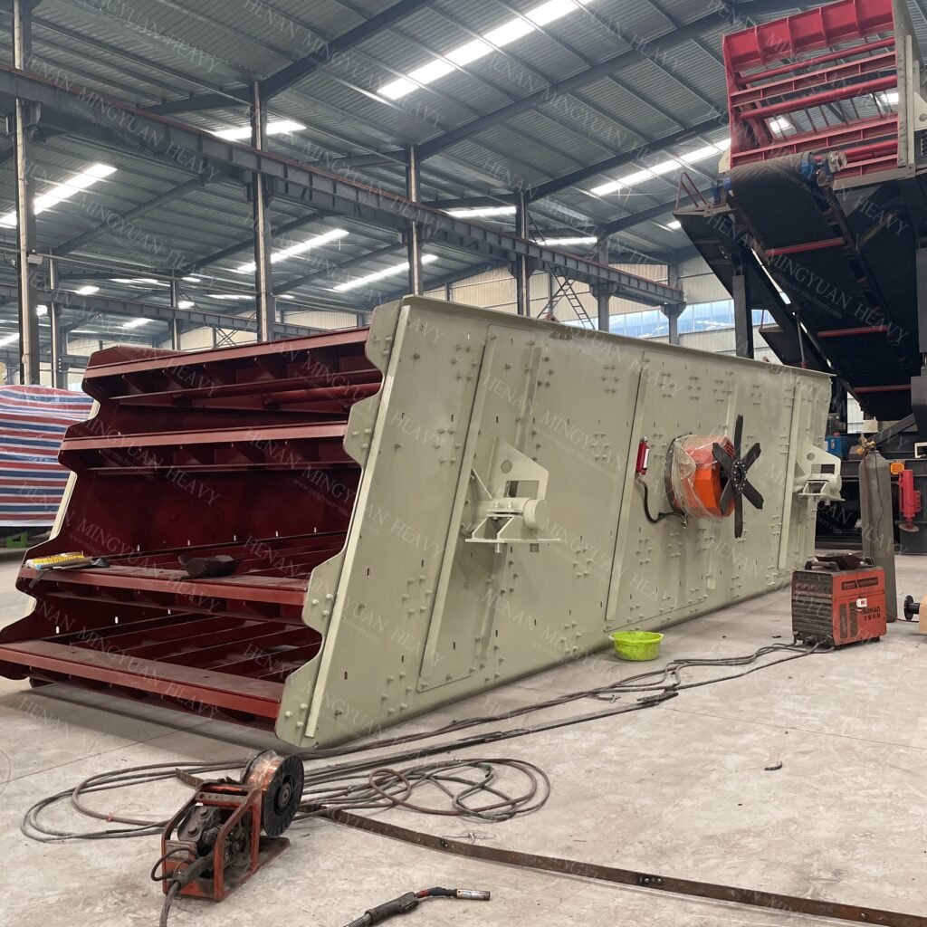 Vibrating screen, vibrating screener, sand vibrating screen