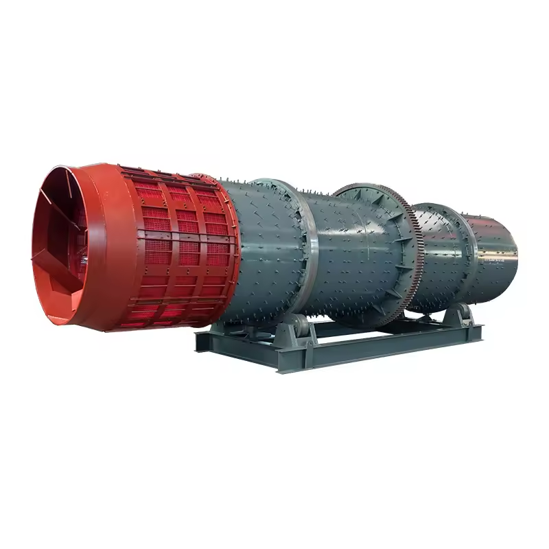 Rotary scrubber machine for mineral washing and ore cleaning, heavy-duty rotary washing equipment