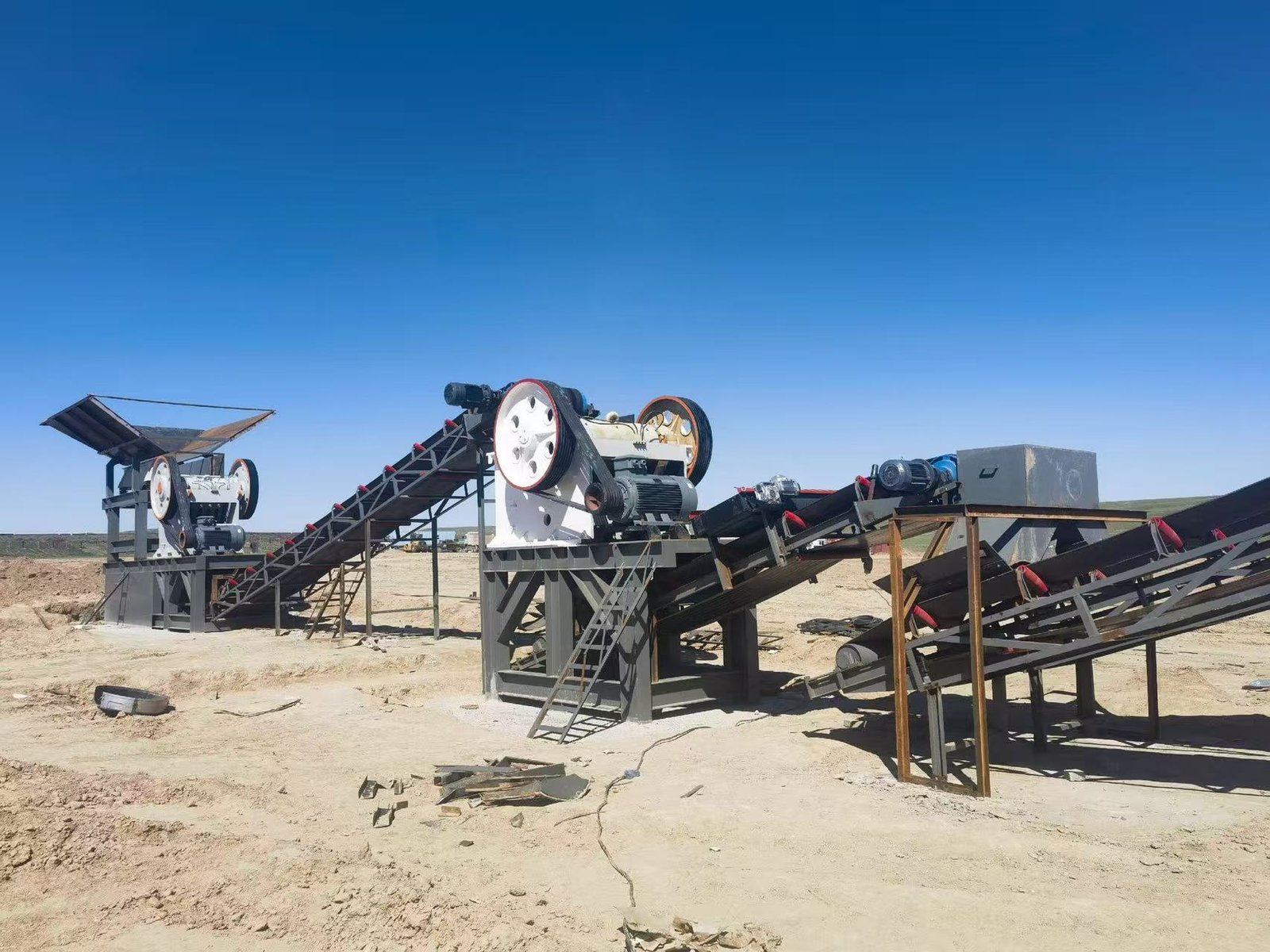 Sand making production line process flow diagram
